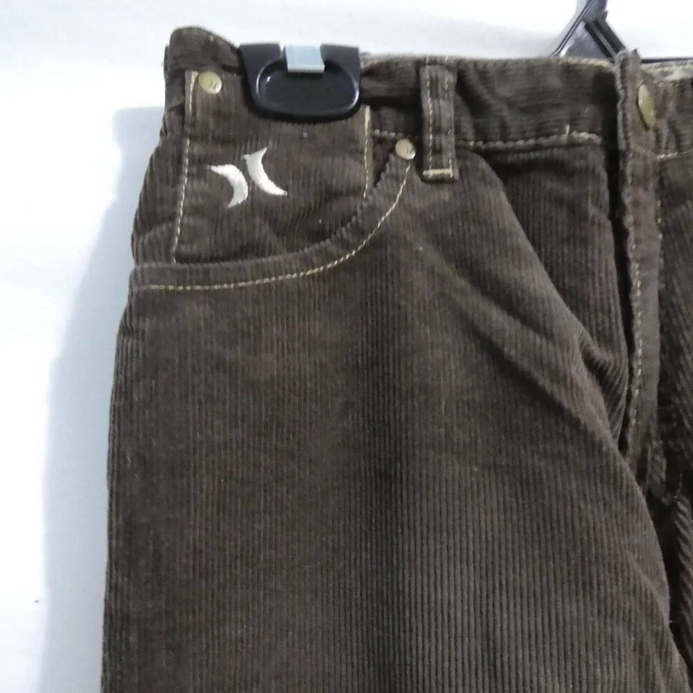 HURLEY | size 7 | Brown Corduroy - Cords | Pants | 100% Cotton | NWOT - Picture 3 of 16
